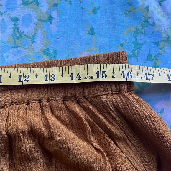 NWT Garnet Hill | Solaris Button-Front Crepe Maxi Skirt Yellow Boho Medium - Picture 7 of 10